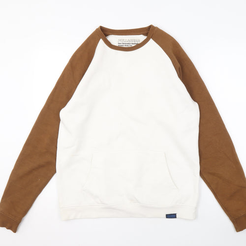 Pull & Bear Men's Brown S Pullover Sweatshirt