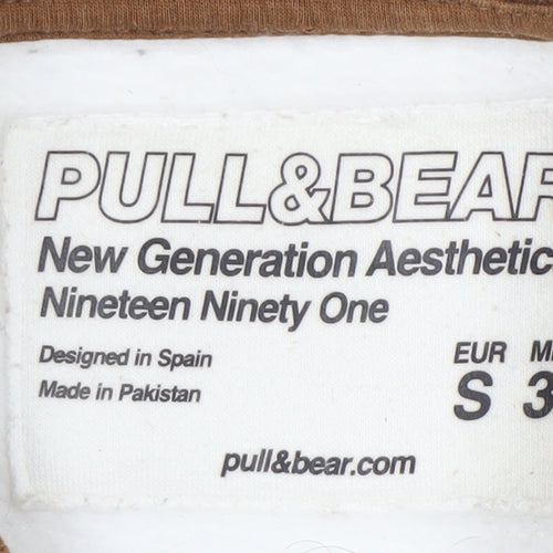 Pull & Bear Men's Brown S Pullover Sweatshirt