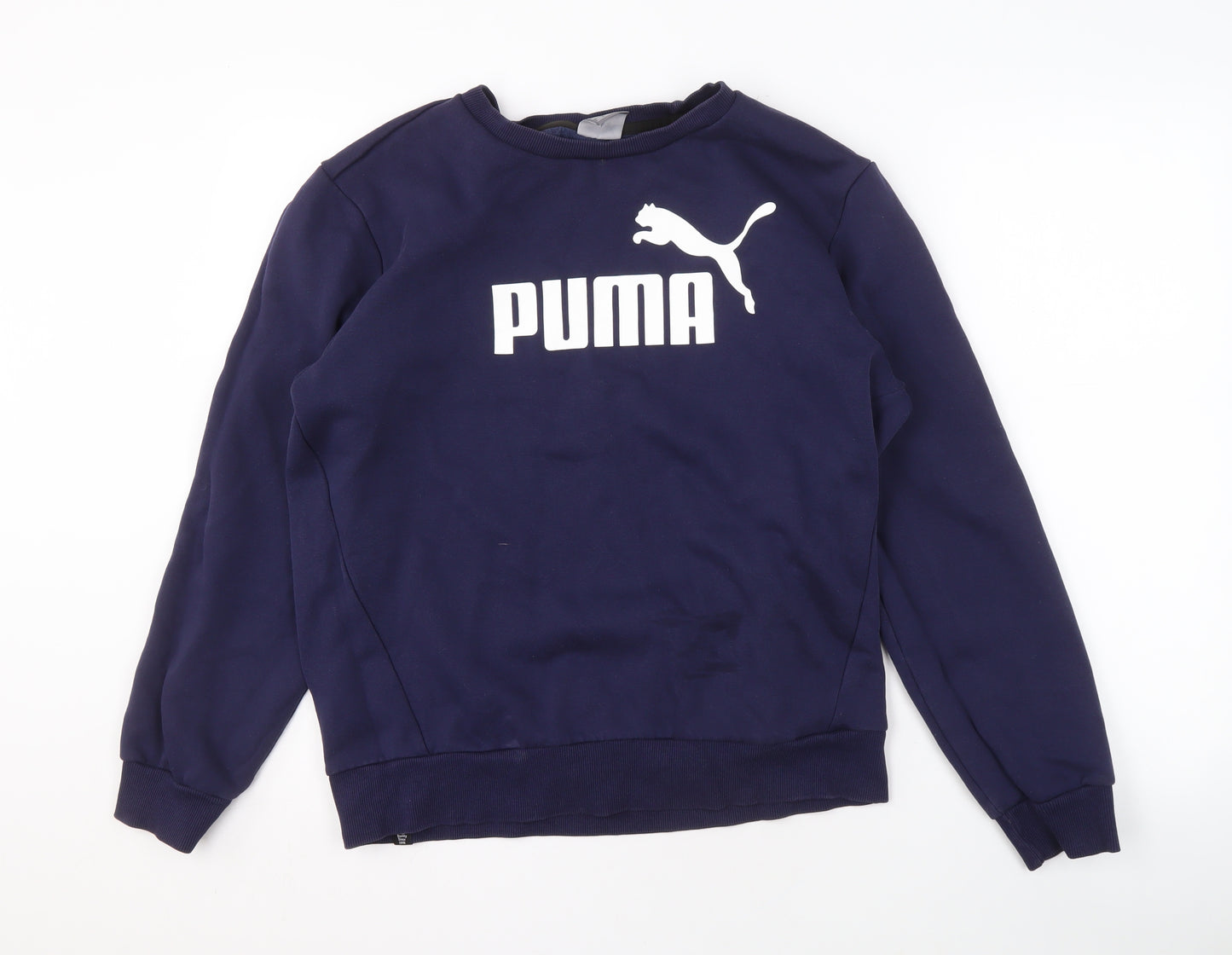 Puma Men's Blue Crew Neck Sweatshirt M - Logo Sportswear