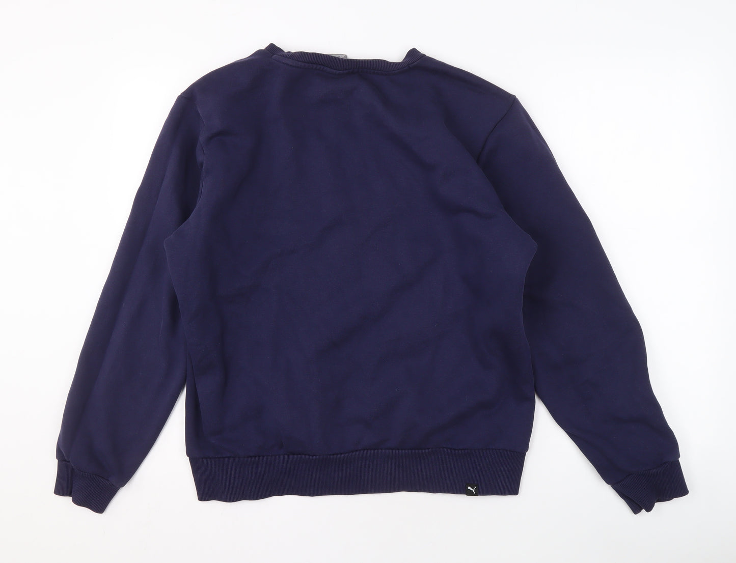 Puma Men's Blue Crew Neck Sweatshirt M - Logo Sportswear