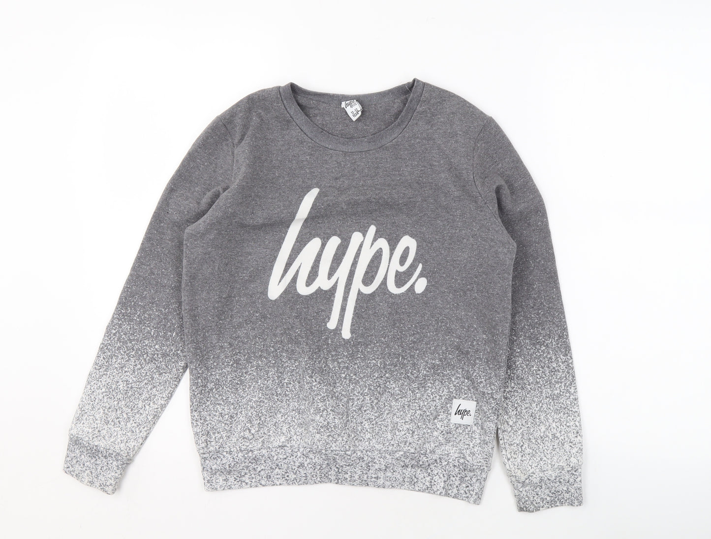 Hype Boys Grey Pullover Sweatshirt 11-12 Years Graphic Print