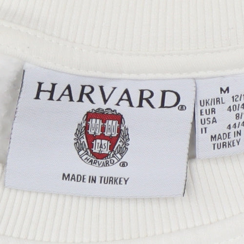 Harvard Women’s White Sweatshirt, M, Casual University Style