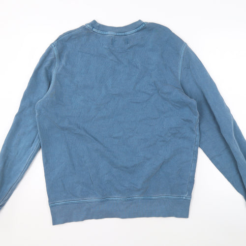 Marks and Spencer Men's Blue Pullover Sweatshirt - M