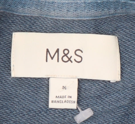 Marks and Spencer Men's Blue Pullover Sweatshirt - M