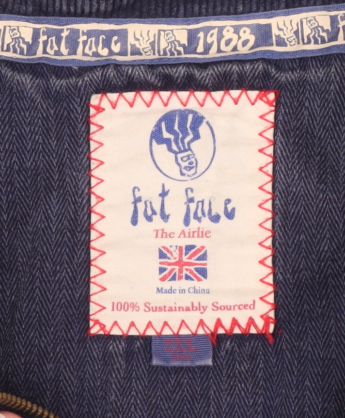 Fat Face Men's Blue 2XL Half-Zip Sweatshirt