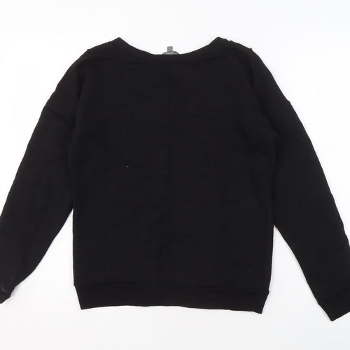Limited Collection Women's Black Beaded Pullover Sweatshirt