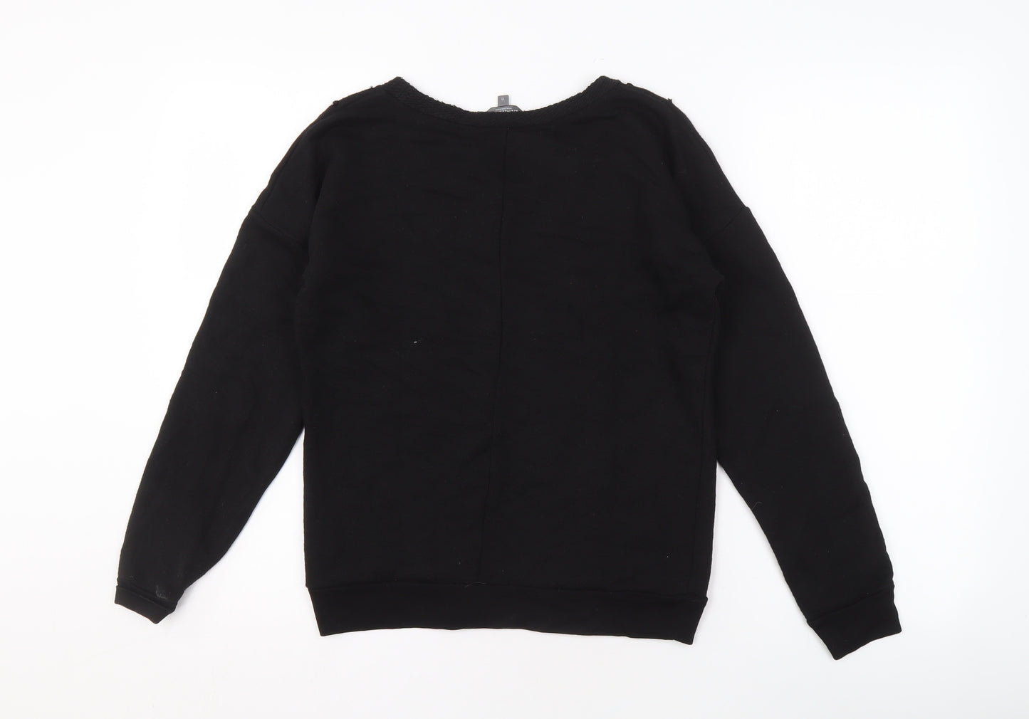 Limited Collection Women's Black Beaded Pullover Sweatshirt