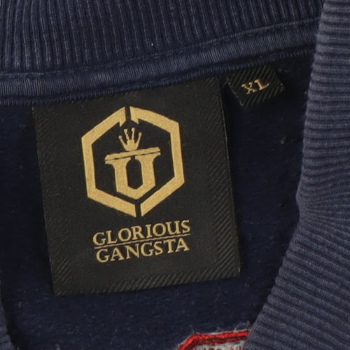 Glorious Gangsta Men's Blue Varsity Jacket XL