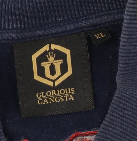 Glorious Gangsta Men's Blue Varsity Jacket XL