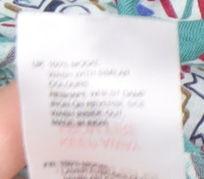 White Stuff Women's Multicoloured Geometric Blouse Size 10