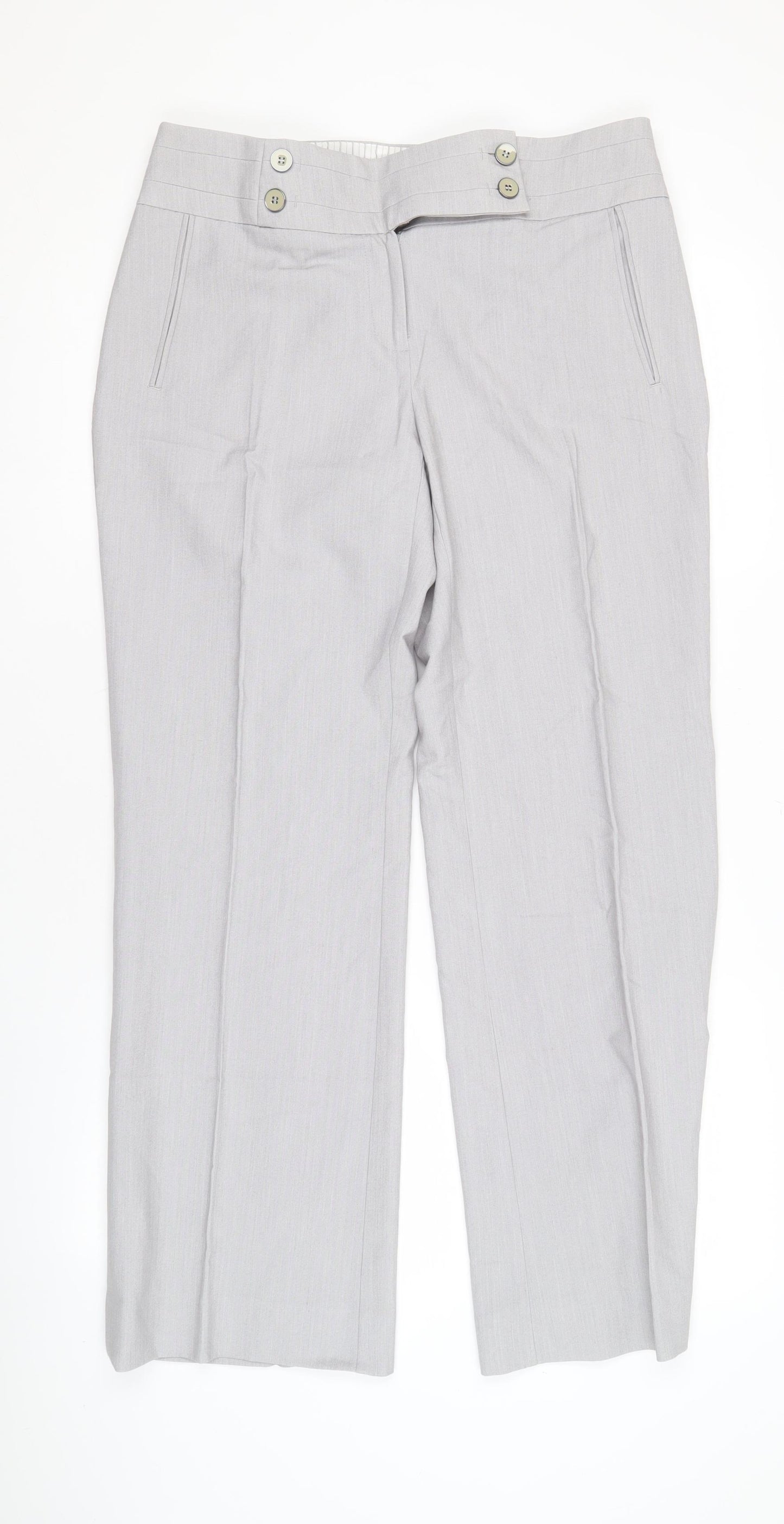 Marks and Spencer Women's Grey Trousers Size 12