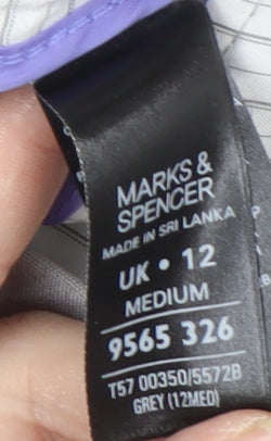 Marks and Spencer Women's Grey Trousers Size 12