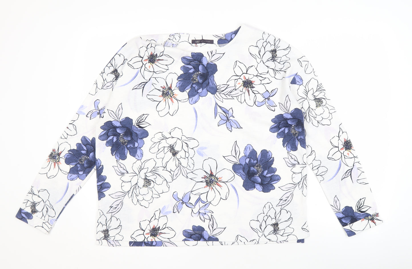 Marks and Spencer Women's Floral Top Size 12 Multicoloured