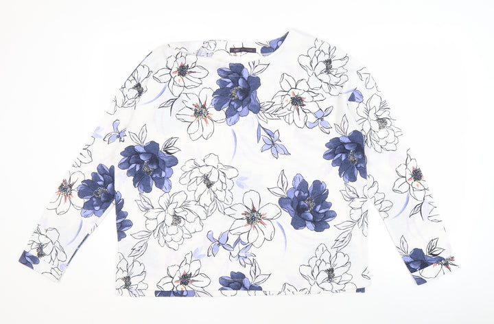 Marks and Spencer Women's Floral Top Size 12 Multicoloured