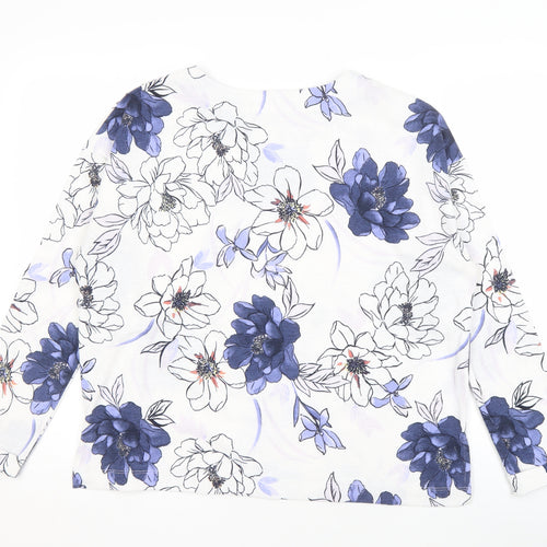 Marks and Spencer Women's Floral Top Size 12 Multicoloured