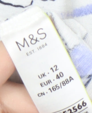 Marks and Spencer Women's Floral Top Size 12 Multicoloured