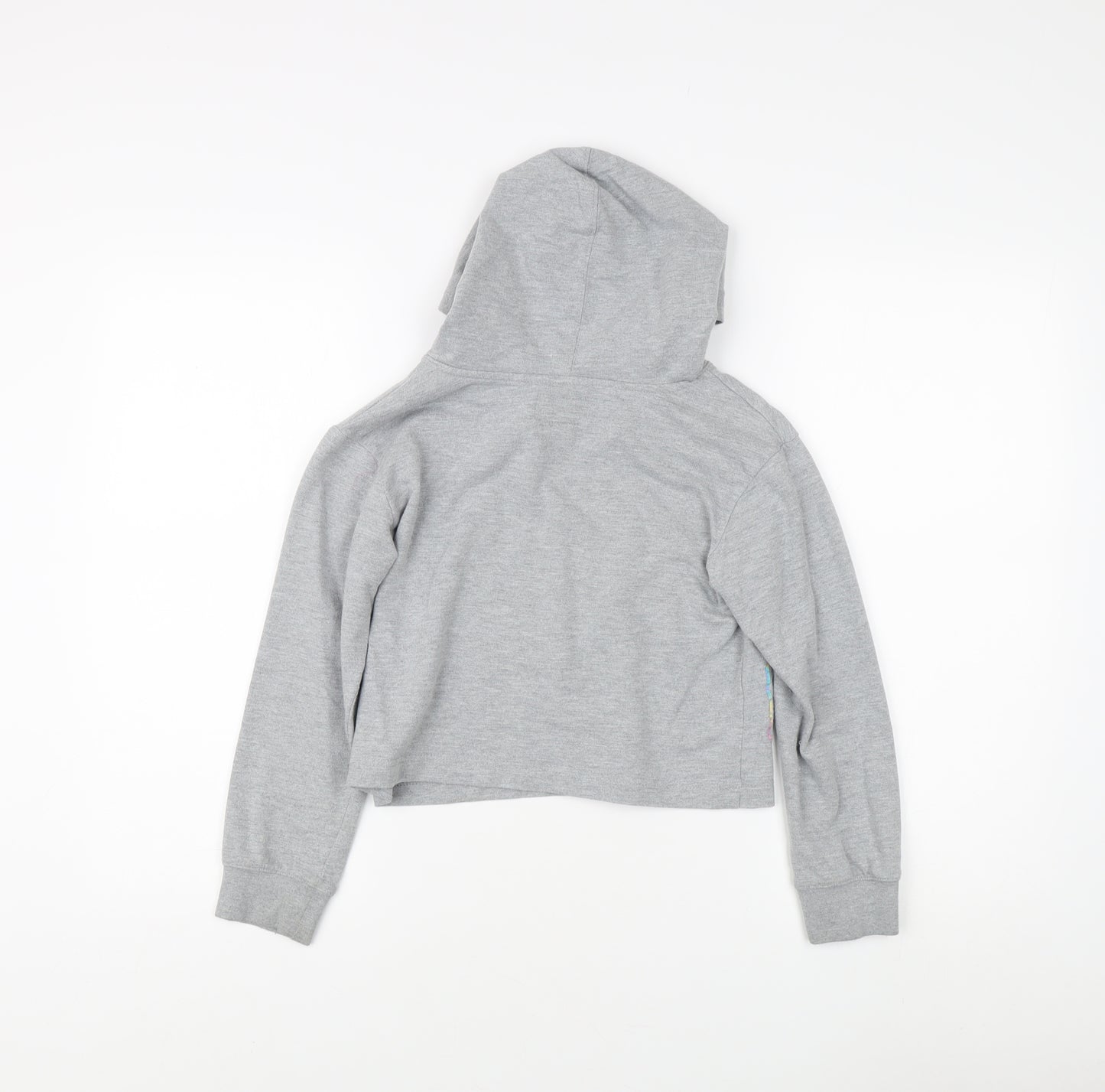 Converse Girls Grey Hoodie 8-10 Years - Logo Pullover Style