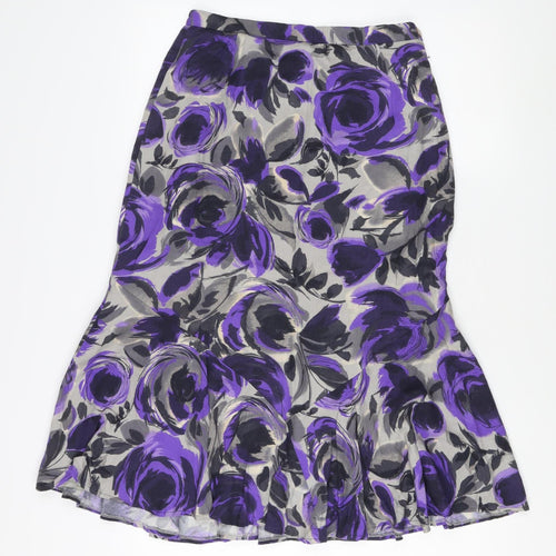 Eastex Women's Purple Trumpet Skirt, Size 10