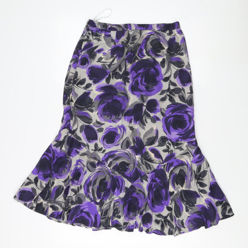Eastex Women's Purple Trumpet Skirt, Size 10