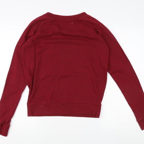 Hard Rock Cafe Red Sweatshirt, Medium, Unisex Adults, Graphic Print