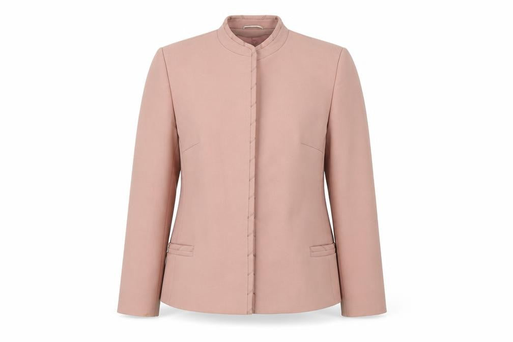 Front view of Eastex Women's Pink Blazer, size 14