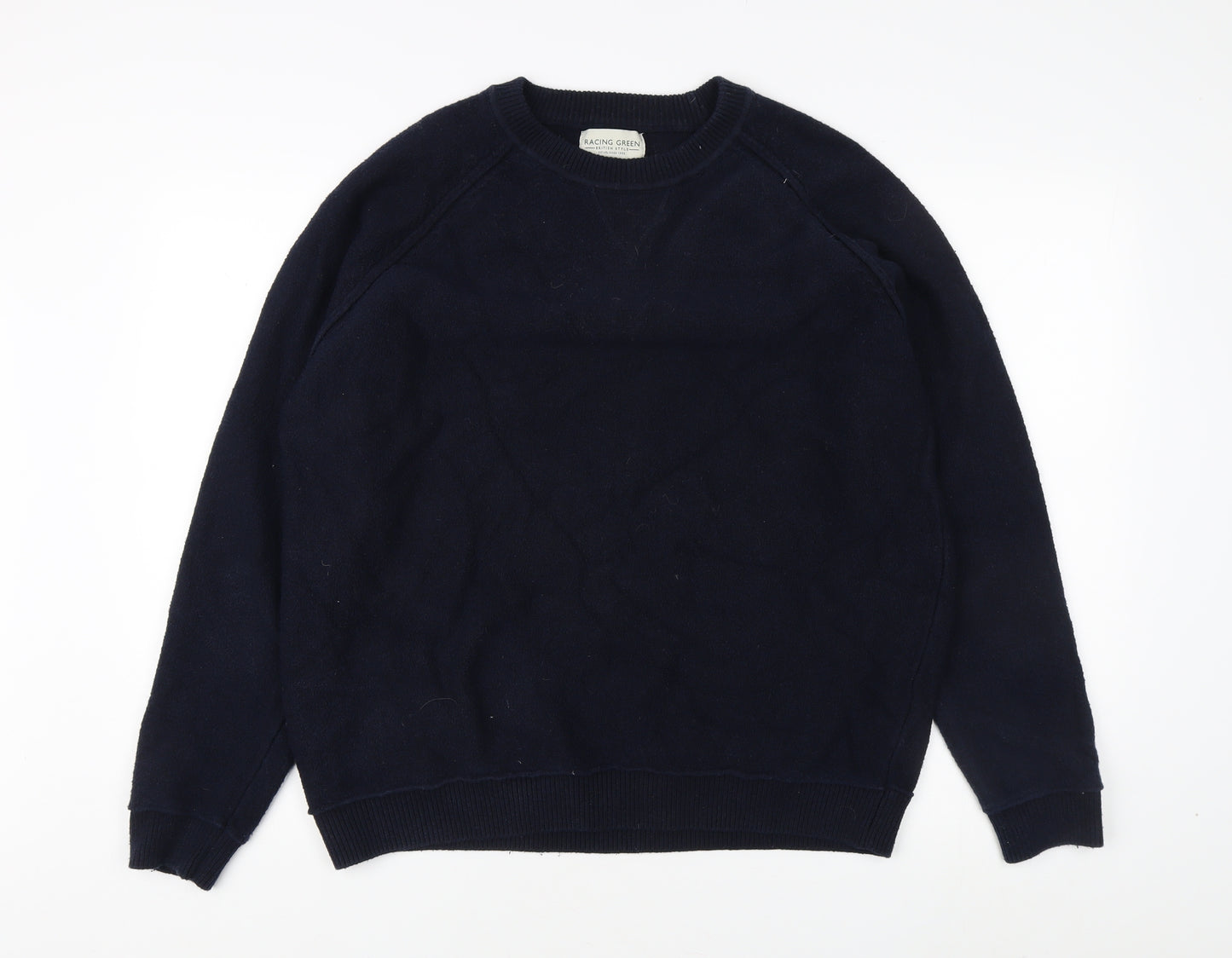Racing Green Blue Men's Large Pullover Jumper