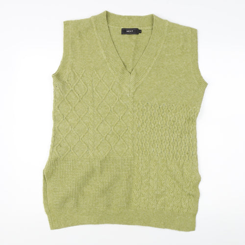 NEXT Men’s Green Cable-Knit Vest S