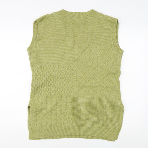 NEXT Men’s Green Cable-Knit Vest S