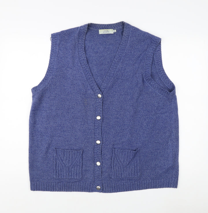 Honor Millburn Women's Purple Acrylic Vest XL