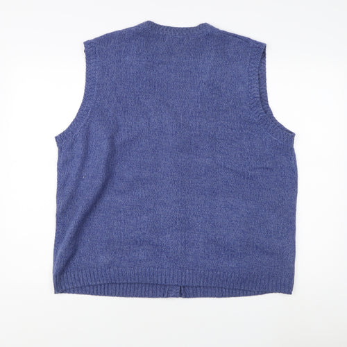 Honor Millburn Women's Purple Acrylic Vest XL