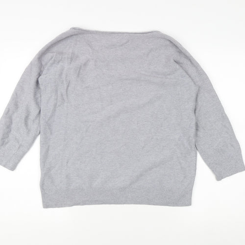 Banana Republic Women's Grey Pullover Jumper L