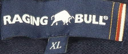 Raging Bull Men's Blue XL Knit Logo Sweatshirt