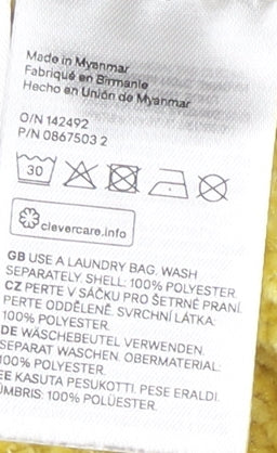 H&M Women's Yellow Chunky-Knit Pullover Jumper, Size 14