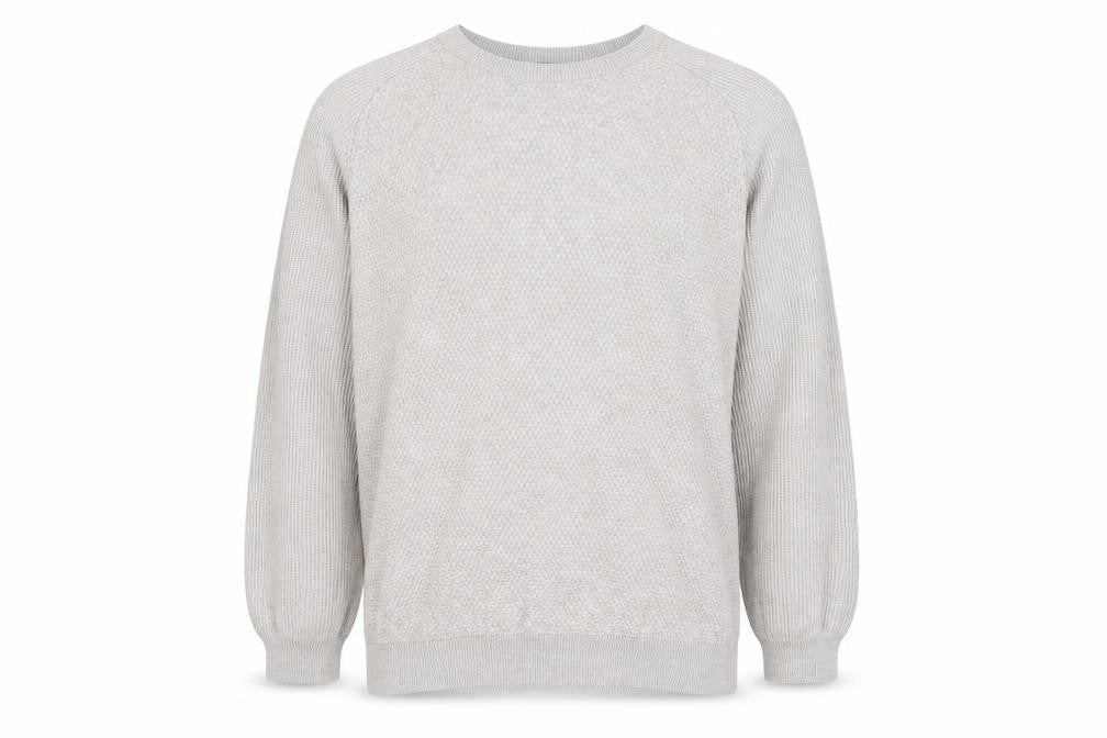 Front view of Jack & Jones Men's Grey Cotton jumper XL