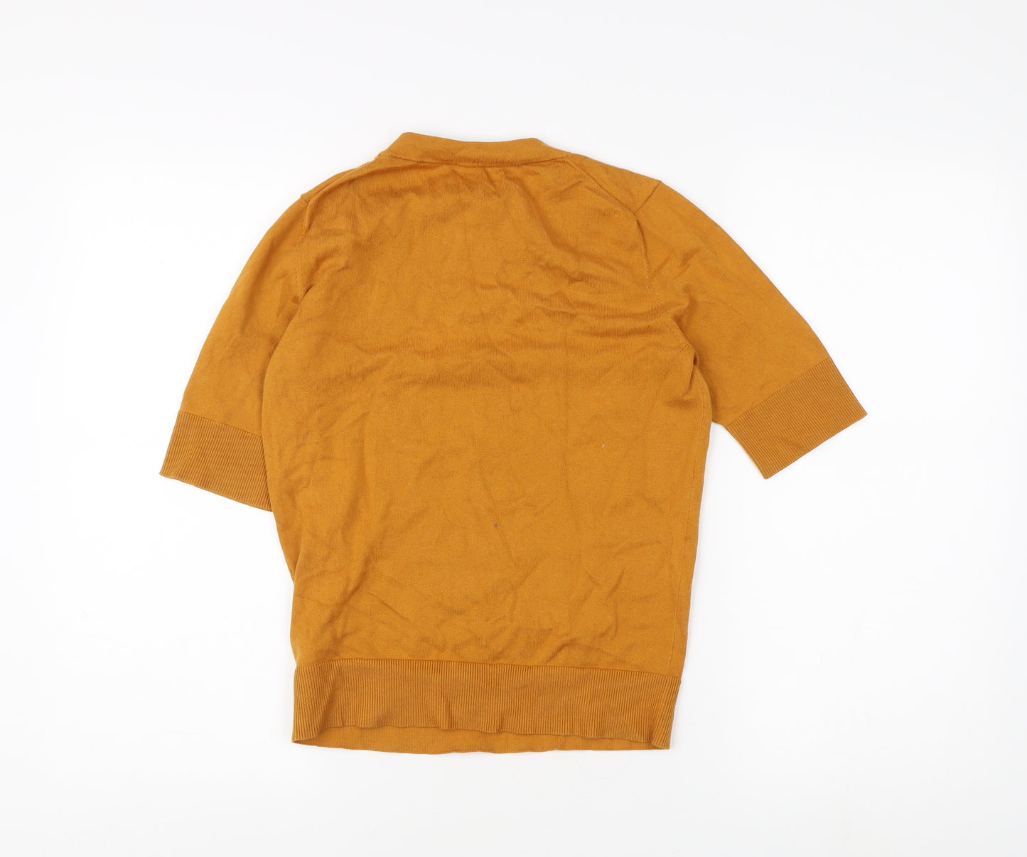 Hobbs Women’s Orange XS Jersey Knit Top, 3/4 Sleeve Casual Wear