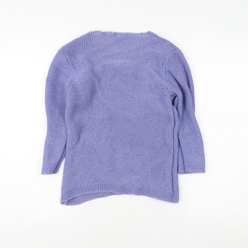 Minuet Women's Purple Cable-Knit Pullover Jumper, Size 12