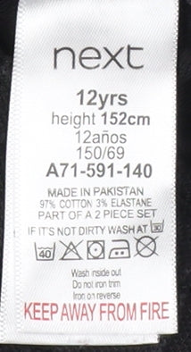 Next Boys Black Sweat Shorts, 12 Years, Athletic Style