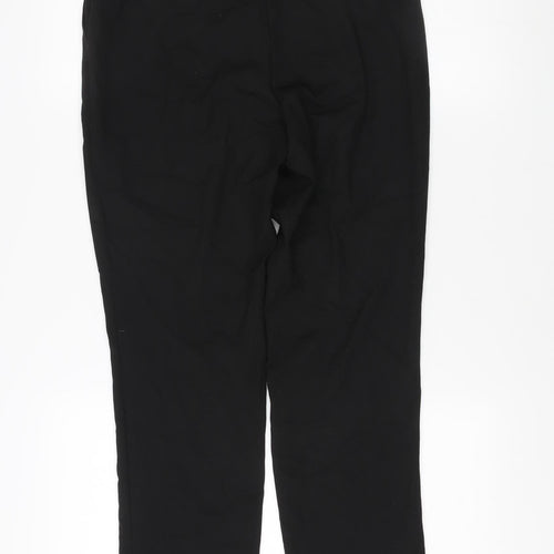Next Women's Black Straight Trousers Size 8R - Workwear Essential