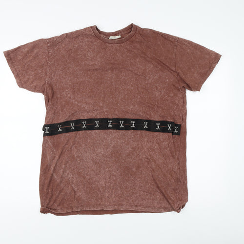 ZARA TRAFALUC Women's Brown T-Shirt Size 12