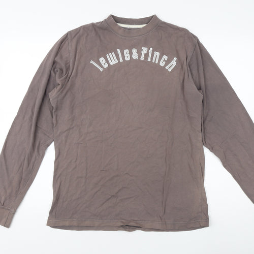 Lewis & Finch Men's Brown Medium Vintage Sweatshirt