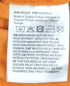 H&M Boys Orange Pikachu Pokémon Halloween T-Shirt, 9-10 Years