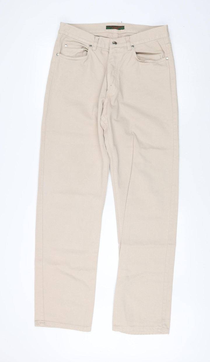 Katharine Hamnett Women's Beige Straight Jeans, Size 6