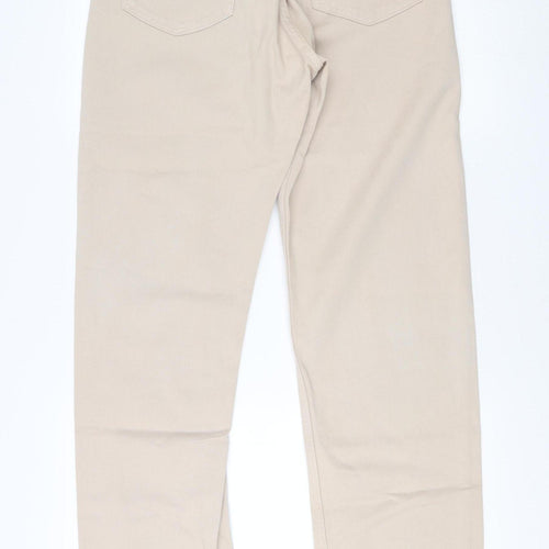 Katharine Hamnett Women's Beige Straight Jeans, Size 6