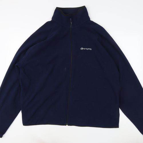 Sprayway Men's Blue Basic Jacket, 2XL, Full Zip