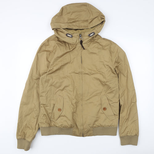 River Island Men's Beige L Hooded Windbreaker Jacket