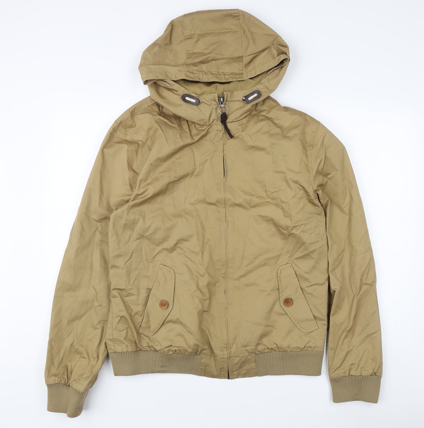River Island Men's Beige L Hooded Windbreaker Jacket