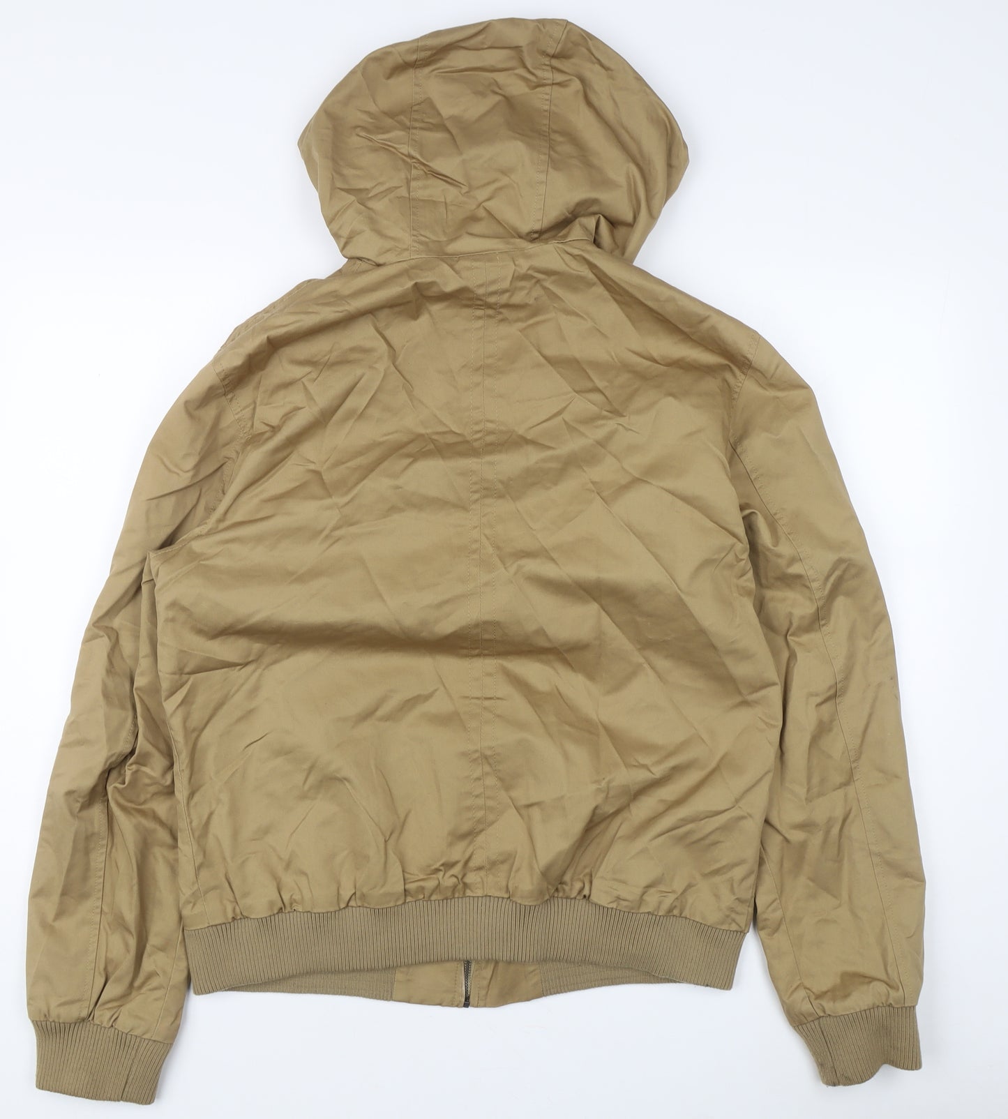 River Island Men's Beige L Hooded Windbreaker Jacket