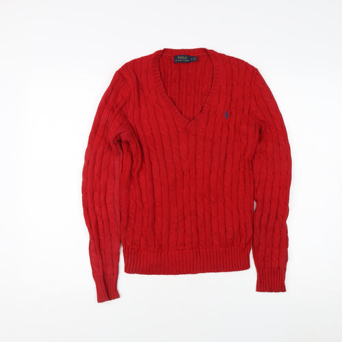 Polo Ralph Lauren Men's Red Pullover Jumper, Size S