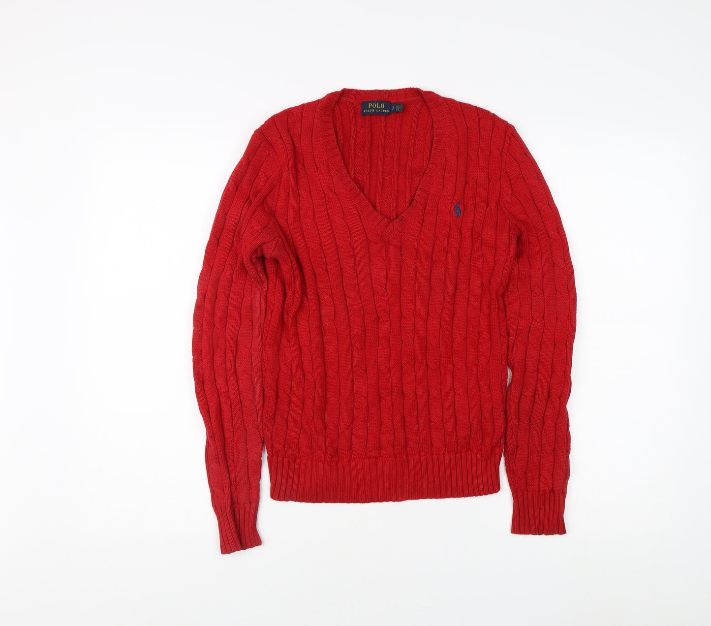 Polo Ralph Lauren Men's Red Pullover Jumper, Size S