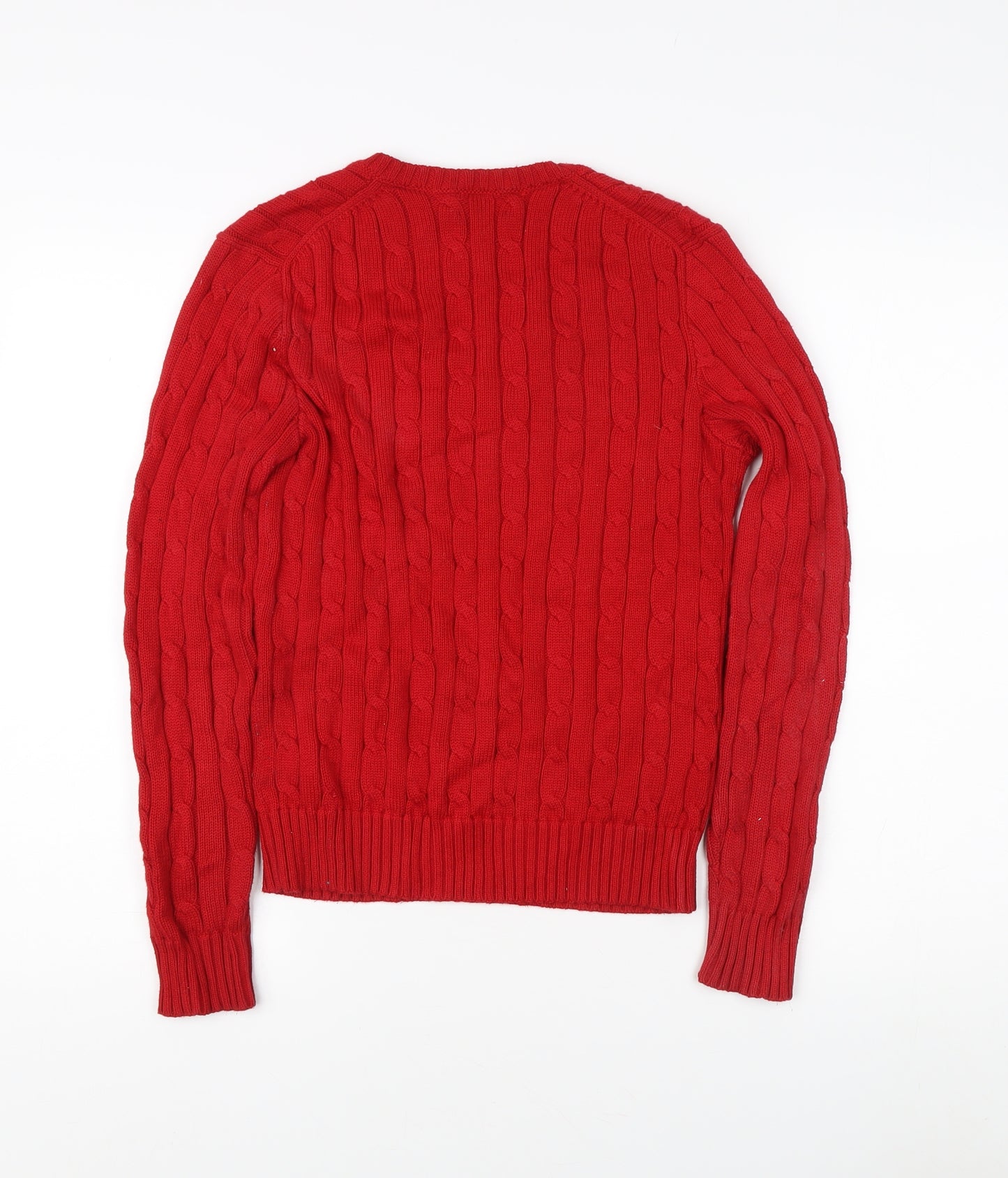 Polo Ralph Lauren Men's Red Pullover Jumper, Size S
